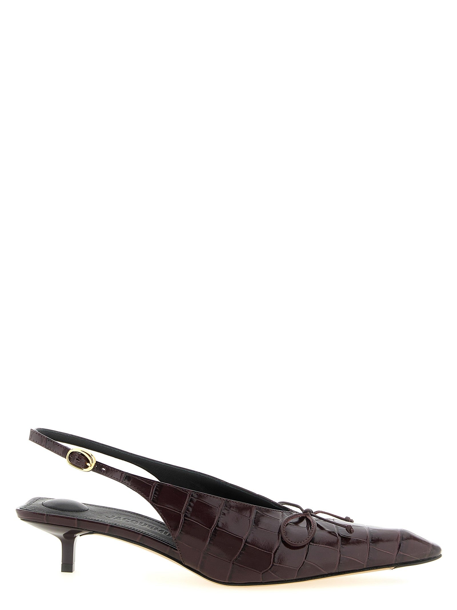 JACQUEMUS Les Slingbacks Cubisto Slingback Red