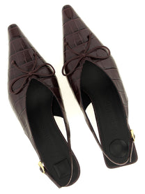 JACQUEMUS Les Slingbacks Cubisto Slingback Red