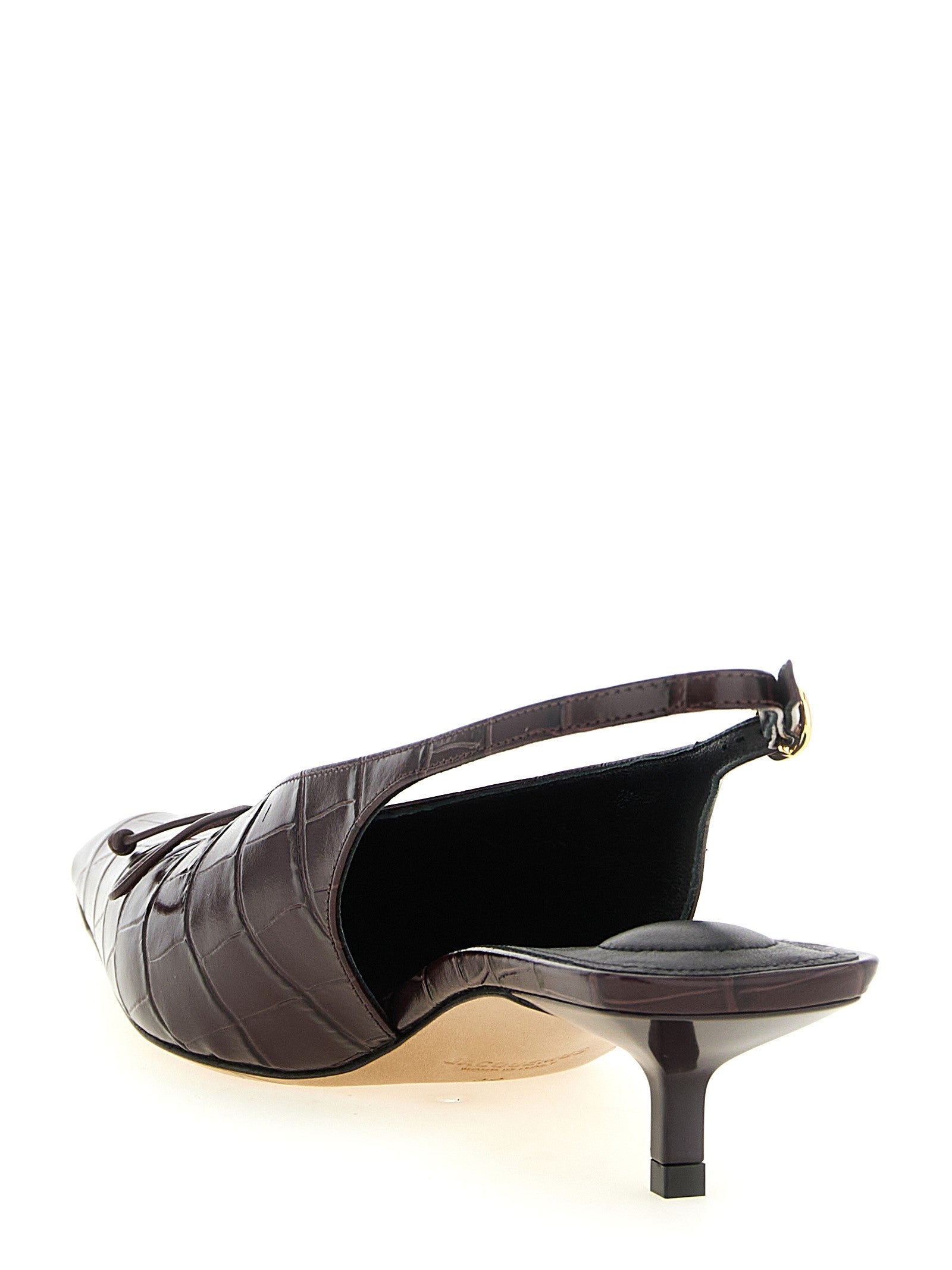 JACQUEMUS Les Slingbacks Cubisto Slingback Red