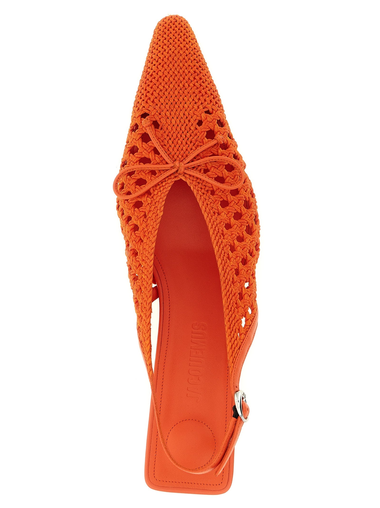 JACQUEMUS Les Slingbacks Cubisto Slingback Orange