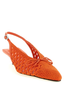 JACQUEMUS Les Slingbacks Cubisto Slingback Orange