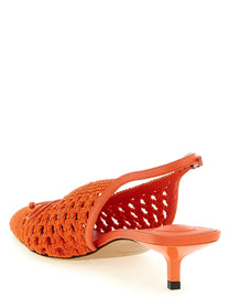 JACQUEMUS Les Slingbacks Cubisto Slingback Orange