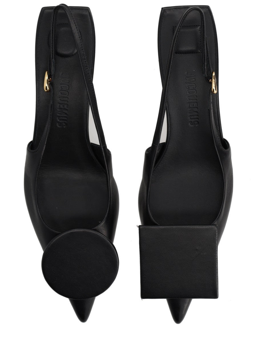 JACQUEMUS Women's Les Slingbacks Duelo Shoe Black