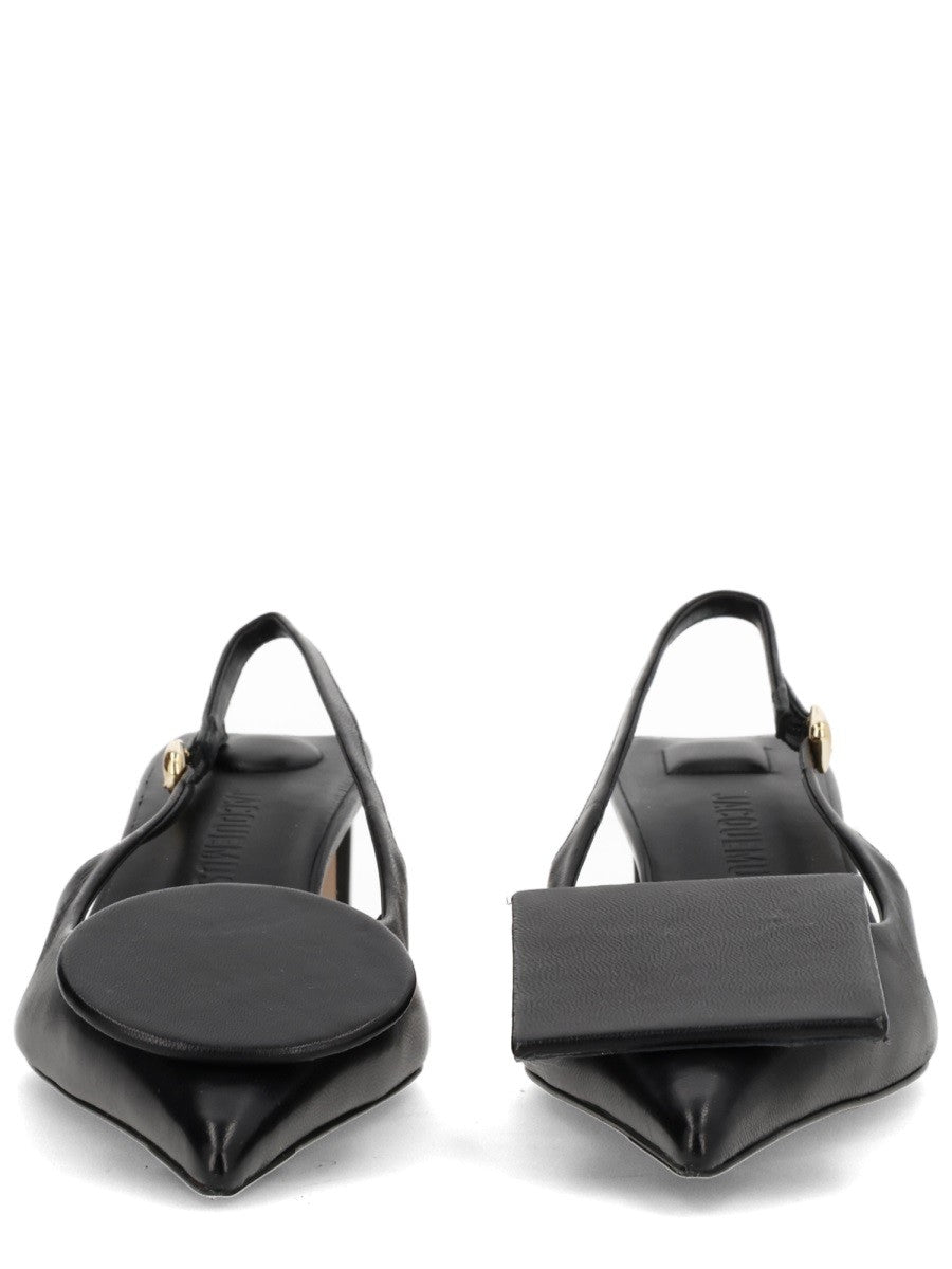 JACQUEMUS Women's Les Slingbacks Duelo Shoe Black