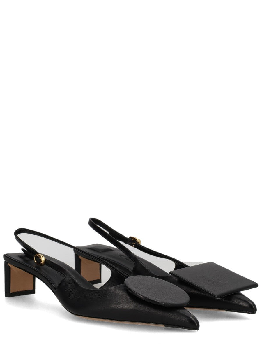 JACQUEMUS Women's Les Slingbacks Duelo Shoe Black