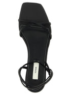 Toteme Letaher Crossover Sandals Black, view 4