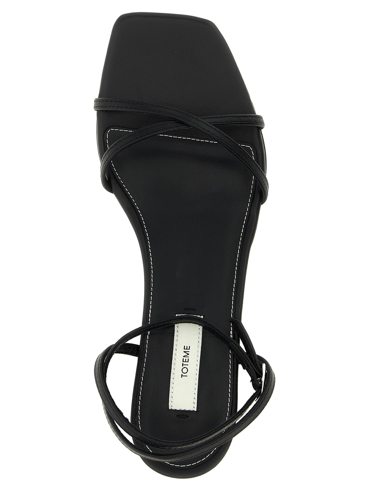 Toteme Letaher Crossover Sandals Black, view 4