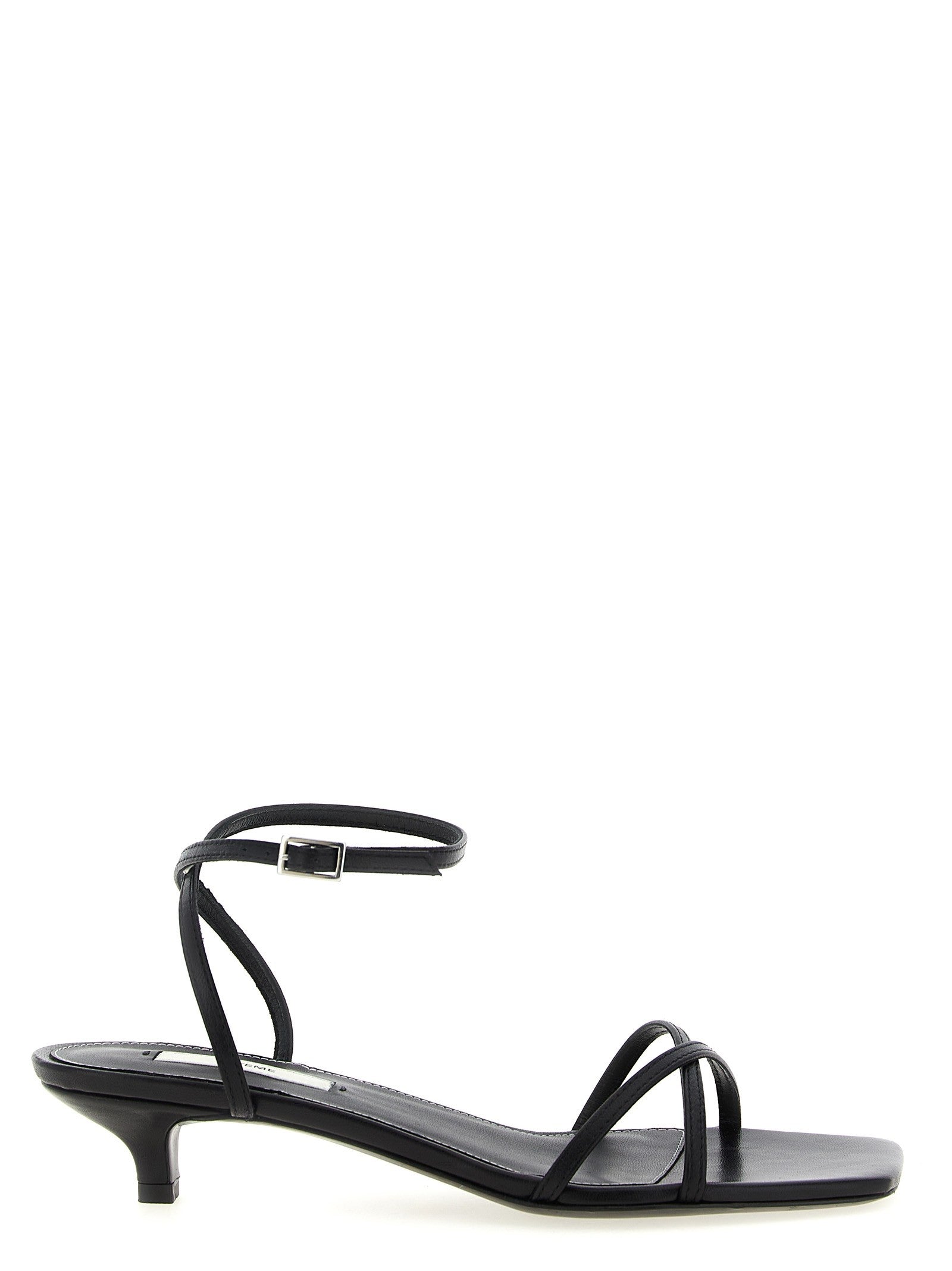 Toteme Letaher Crossover Sandals Black