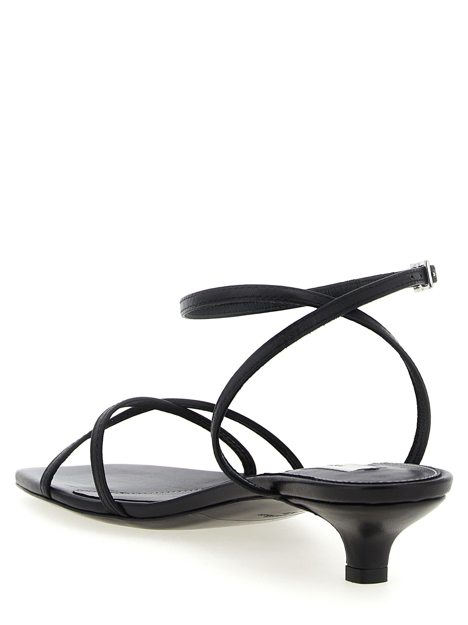 Toteme Letaher Crossover Sandals Black