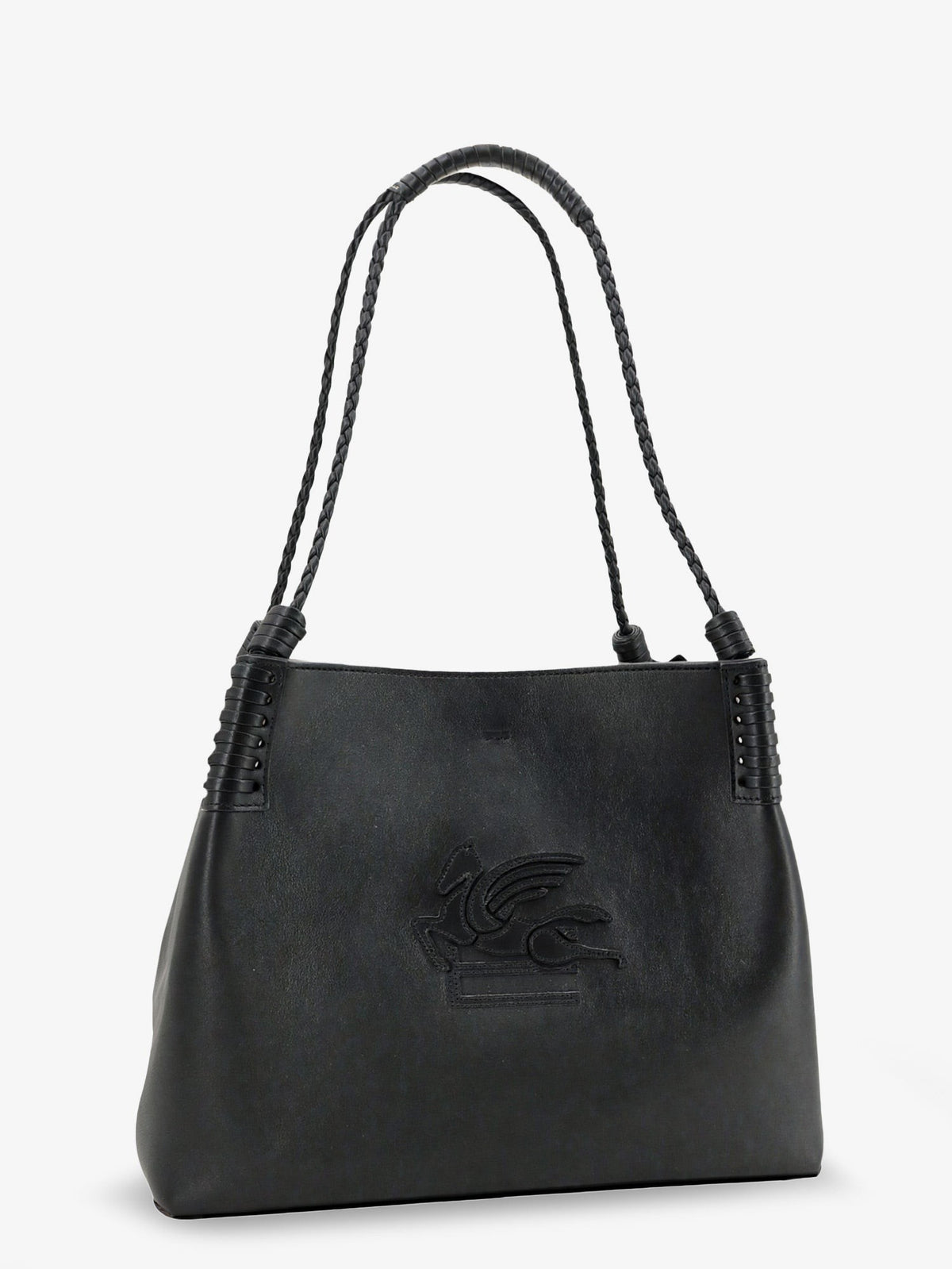 ETRO Women's Libra Leather Shopping Bag Black, view 3