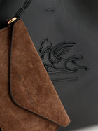 ETRO Women's Libra Leather Shopping Bag Black, view 5