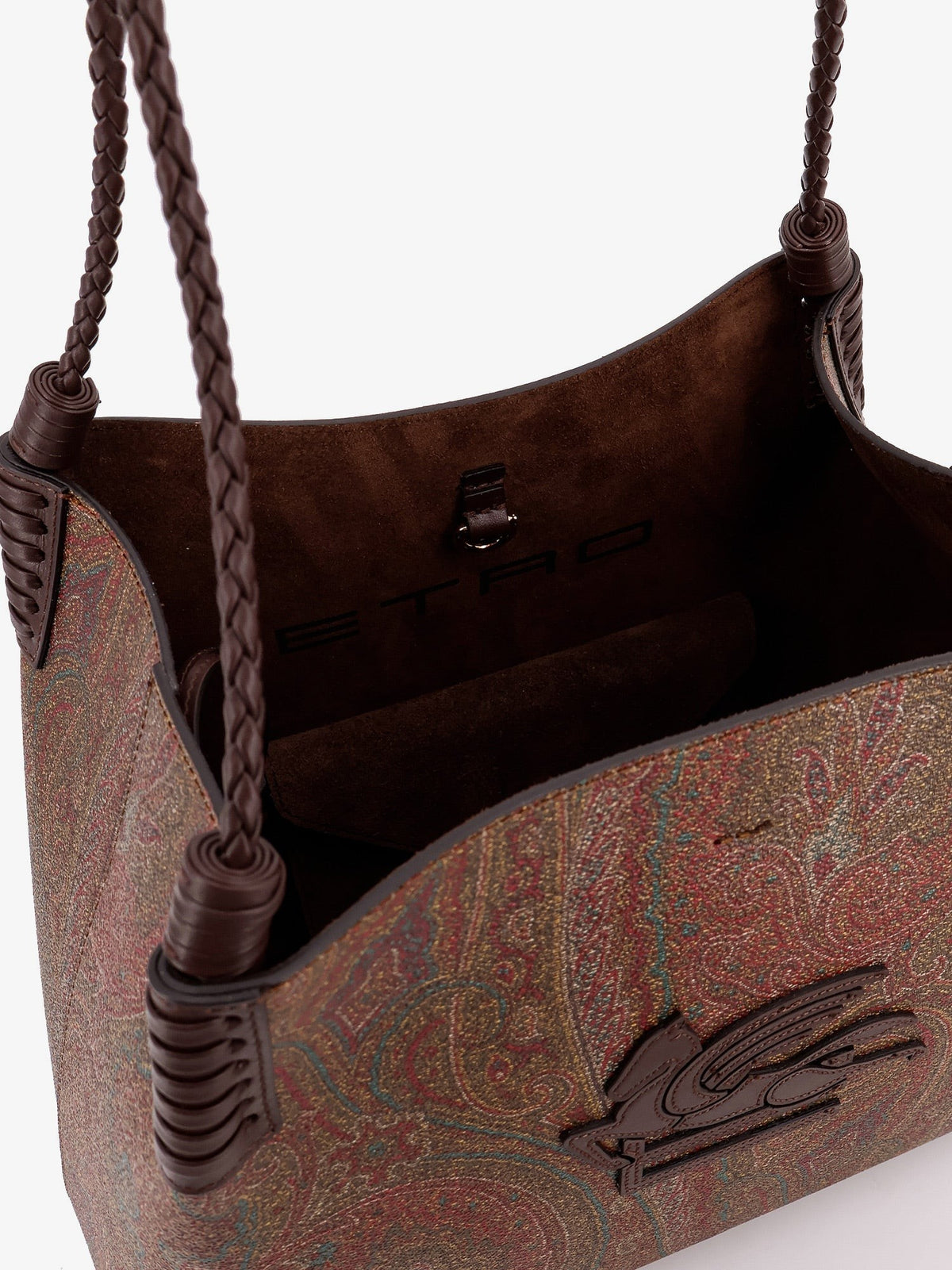 ETRO Women's Libra Arnica Paisley Fabric Shopping Bag Black