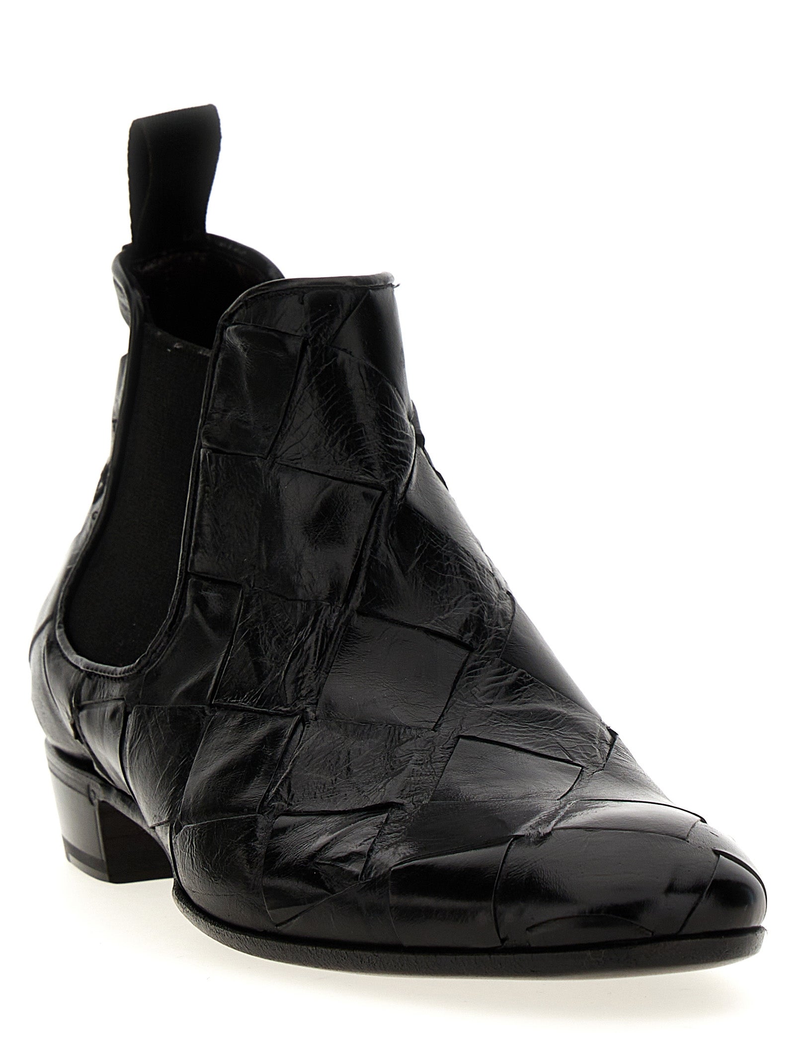LIDFORT - LIDFORT - Braided leather ankle boots - Men’s Shoes