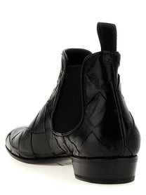 LIDFORT - LIDFORT - Braided leather ankle boots - Men’s Shoes
