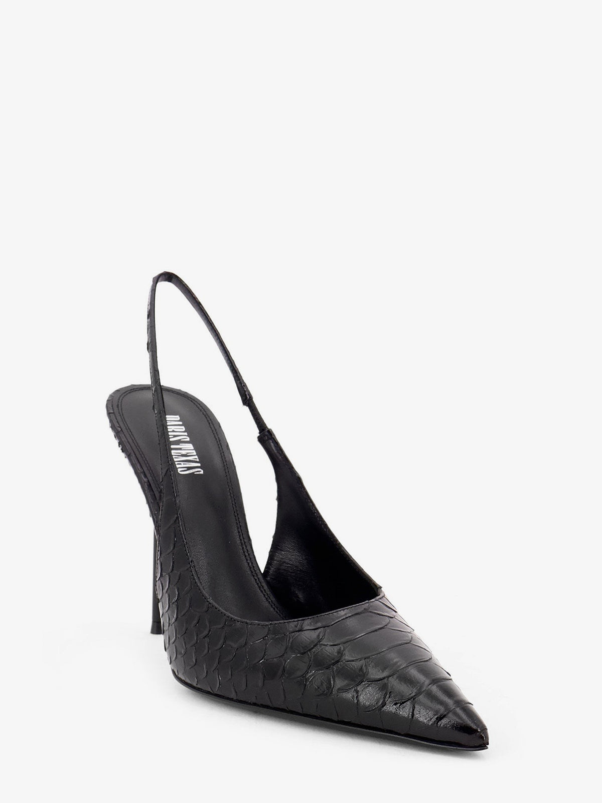 Paris Texas Women's Lidia Pump in Leather Black, view 2