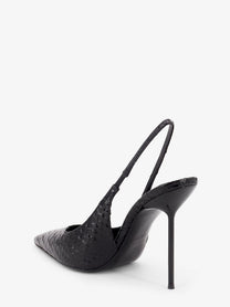 Paris Texas Women's Lidia Pump in Leather Black, view 3