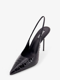 Paris Texas Women's Lidia Pump in Leather Black, view 4
