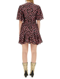 ISABEL MARANT Women's Lienne Dress Multicolor, view 3
