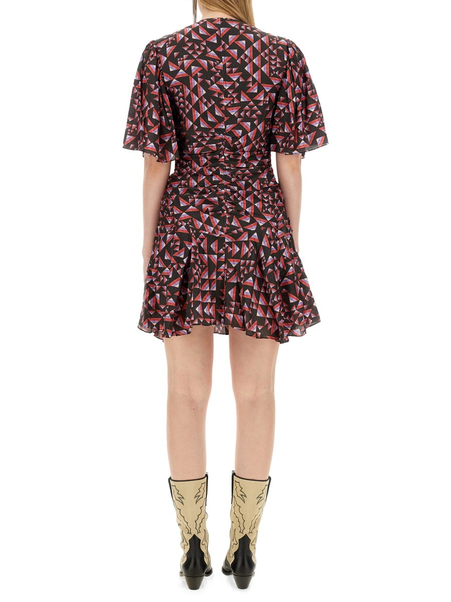 ISABEL MARANT Women's Lienne Dress Multicolor, view 3