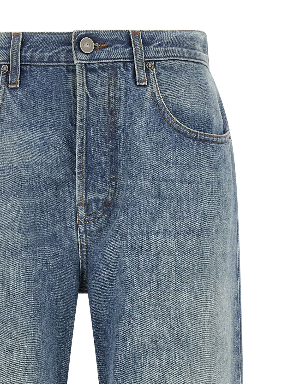 Gucci Light Blue High Waist Jeans Blue