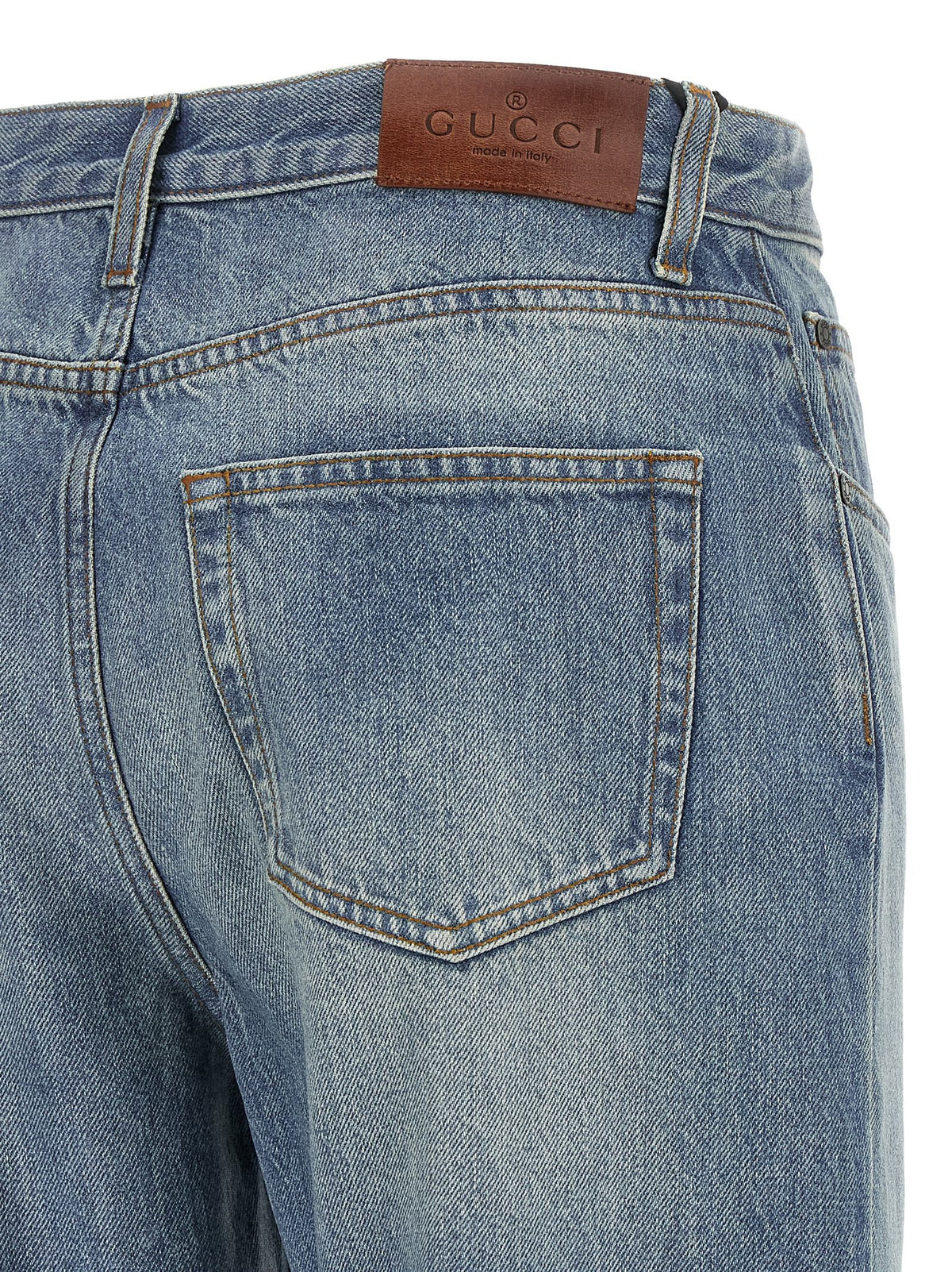 Gucci Light Blue High Waist Jeans Blue