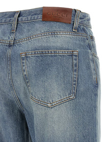 Gucci Light Blue High Waist Jeans Blue