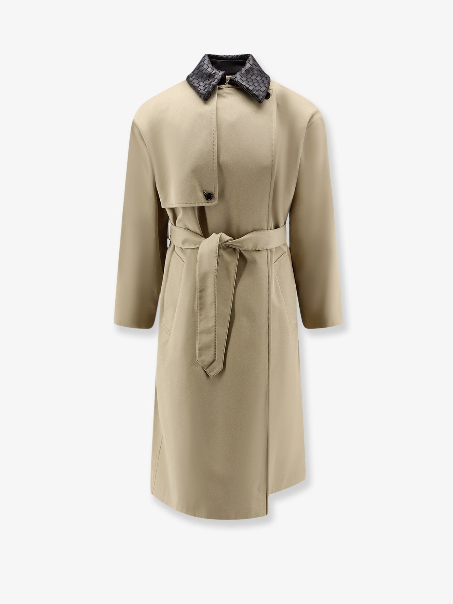 Bottega Veneta Women's Light Cotton Trench Sahara