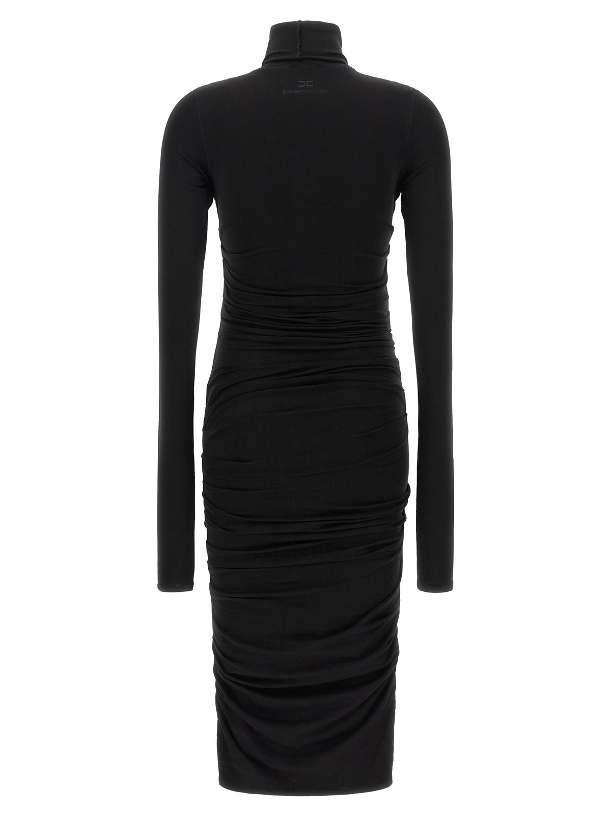 Elisabetta Franchi Light Jersey Dress Black, view 2