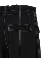 Ganni Light Slub Pocket Pants Black, view 4