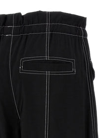 Ganni Light Slub Pocket Pants Black
