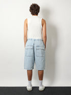 Entire Studios Men's Light Washed Denim Bermuda Shorts Blue, view 3