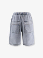 Entire Studios Men's Light Washed Denim Bermuda Shorts Blue, view 4