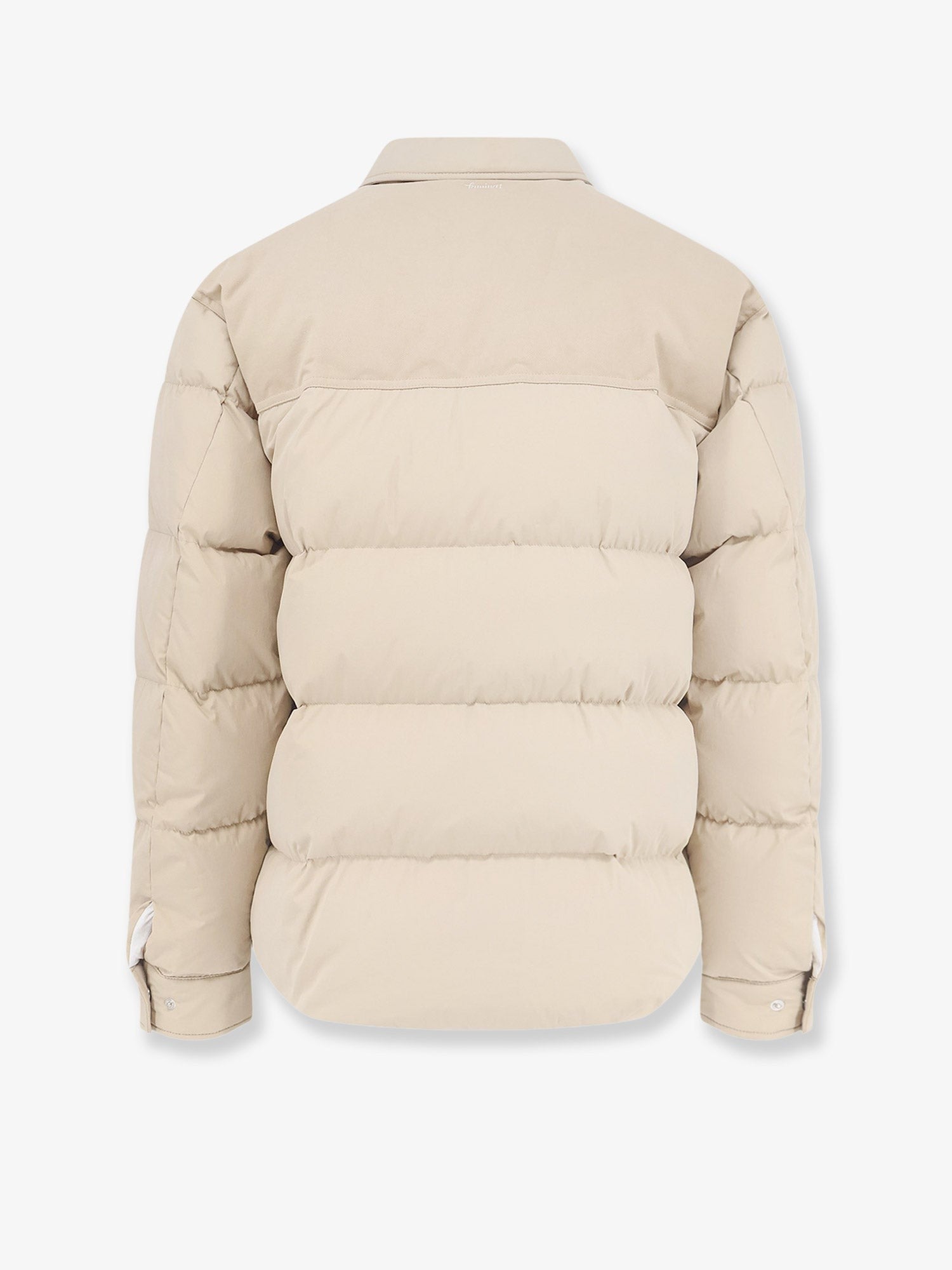 Laminar Men's Light Water Repellent Cotton and Nylon Down Jacket Beige