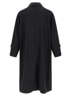 AURALEE Light Wool Gabardine Trench Coat Black, view 2