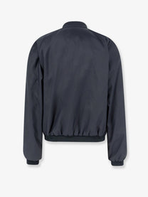 Gucci Men's Lightweight and Compact Nylon Jacket Black