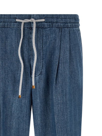 Brunello Cucinelli Lightweight Denim Jeans Blue