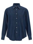 Brunello Cucinelli Lightweight Denim Shirt Blue