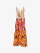 FARM Rio Women's Ligia Floral Mix Dress Gold