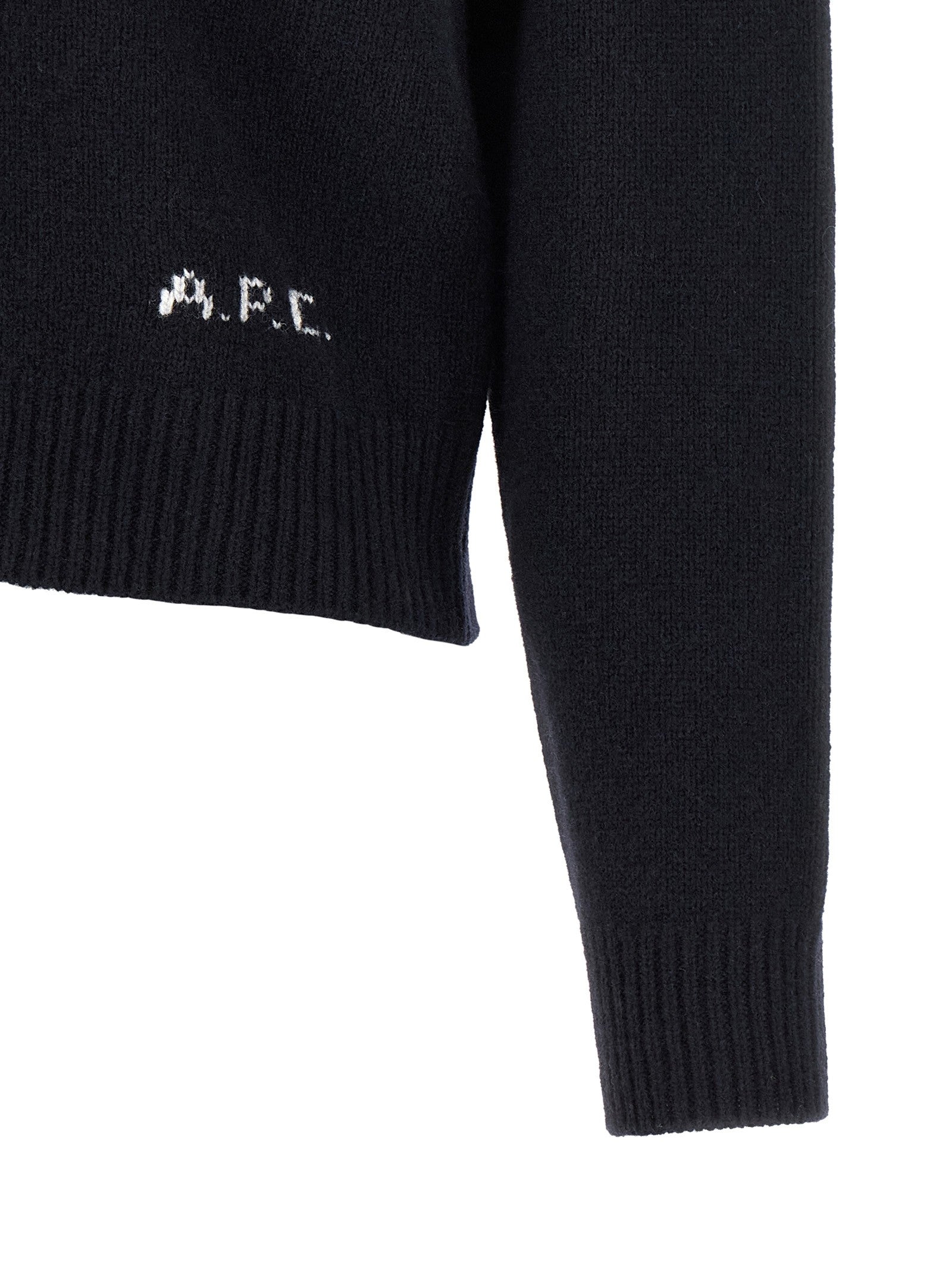A.P.C Lila Wool Cardigan Blue