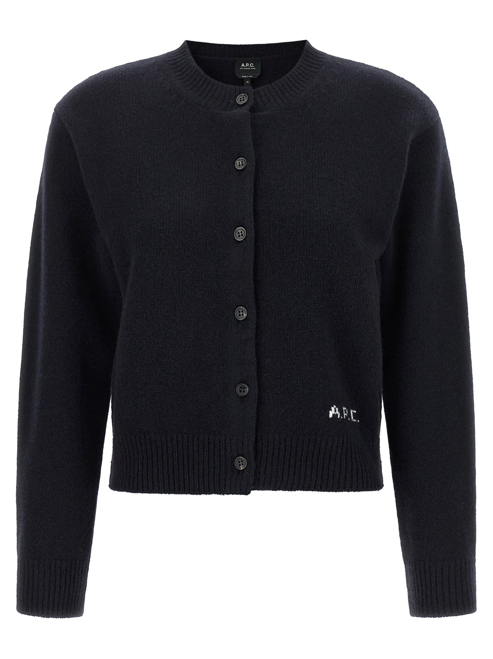 A.P.C Lila Wool Cardigan Blue