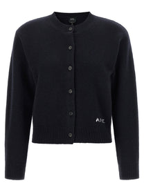 A.P.C Lila Wool Cardigan Blue