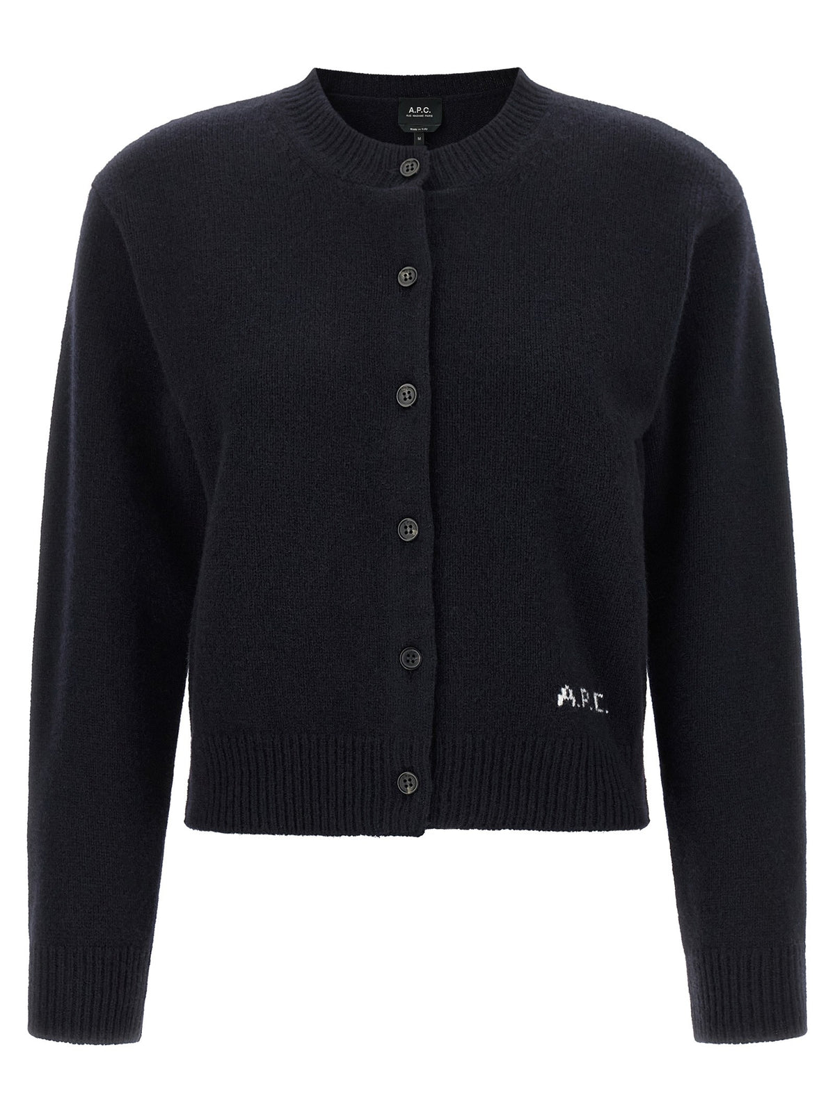 A.P.C Lila Wool Cardigan Blue