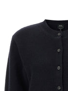 A.P.C Lila Wool Cardigan Blue, view 3