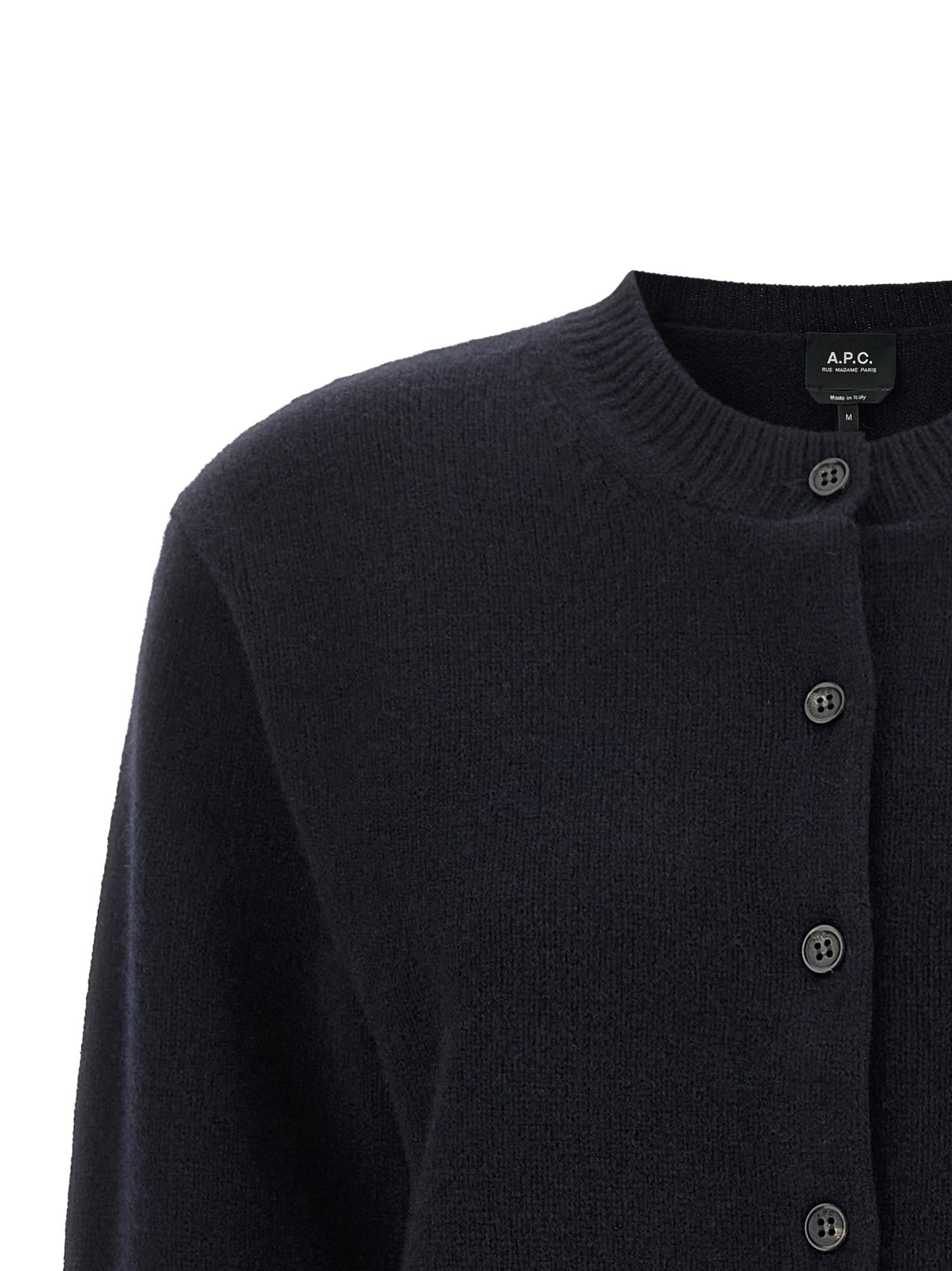 A.P.C Lila Wool Cardigan Blue