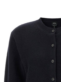 A.P.C Lila Wool Cardigan Blue