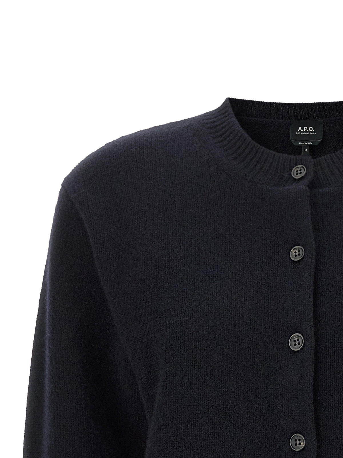 A.P.C Lila Wool Cardigan Blue, view 3