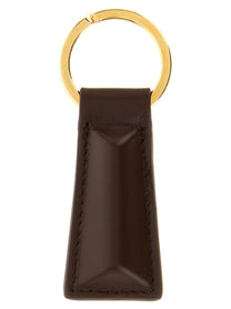 Jil Sander Linea Keyring Brown
