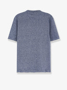 Brunello Cucinelli Men's Linen and Cotton Blend Shirt White, view 2