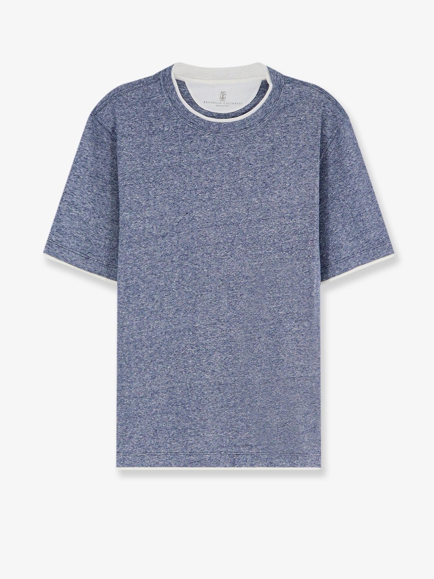Brunello Cucinelli Men's Linen and Cotton Blend Shirt White