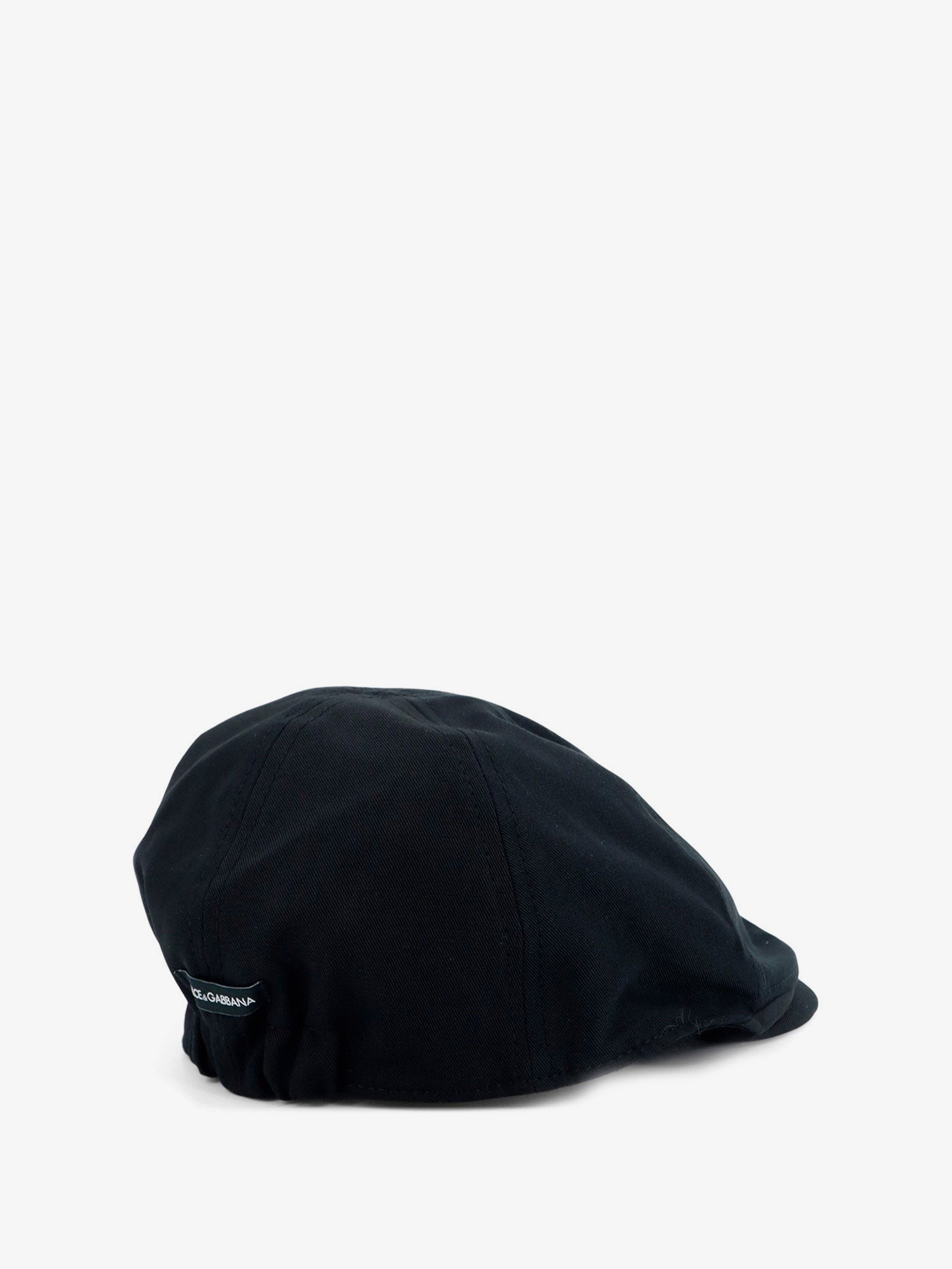 Dolce &amp; Gabbana Men's Linen and Cotton Flat Cap Black